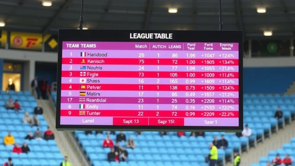 Poängställning i Aberdeen FC just nu