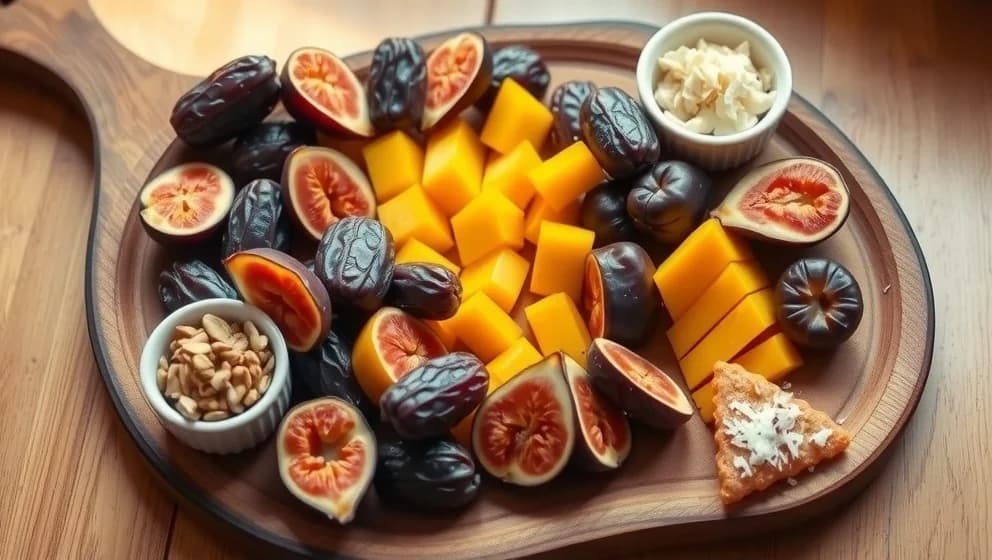 Smaksatta dadlar och fruktblandningar hemma