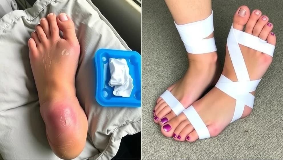 Stukning eller spricka i foten vad är skillnaden